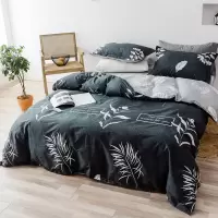 俏庭 舒雅印花四件套 被套200*230cm床单230*250cm枕套48*74cm*2 (单位:套)
