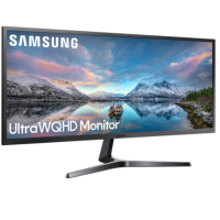 三星(SAMSUNG)34英寸 21:9带鱼屏 2K分辨率 爱眼 Free-Sync 全接口 S34J550WQC