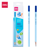 得力书写铅笔12支三角杆HB铅笔58158