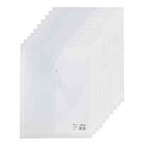 得力(deli)A4透明文件袋防水档案袋 招标产检资料袋 办公用品5511