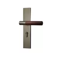 卡贝 门锁室内卧室房间门锁 锌合金双色面板锁 青古木纹CX6001-68