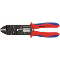 凯尼派克 KNIPEX 97 21 215 215mm压线钳(钳头磨光、钳柄塑料套柄,应用绝缘的端子和接头),