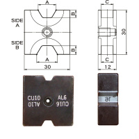 宝合 BOOHER 1291511 A系列压接模具25/35mm2 1291511(包装数量 1个)