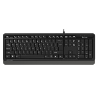 雙飛燕(WinEasy) 键盘 FK10 有线键盘 办公键盘 全尺寸 超薄时尚 遂空灰