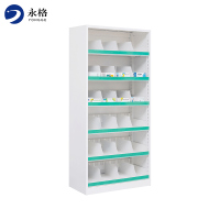 永格加厚门诊药房药品架开放式医院用西药架药品柜可调抽拉式货架