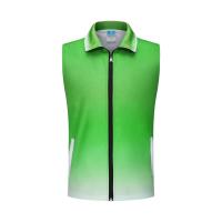 渐变拉链马甲251