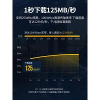 绿联网线家用千兆超6六类10电脑路由器宽带五5高速成品网络20米扁
