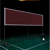 便携式羽毛球网架/网柱 移动折叠羽毛球架 6.1米专业标准型
