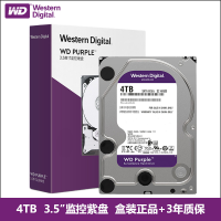 西数 存储硬盘 4T紫盘监控盘(一个装)可定制