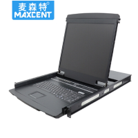麦森特 MAXCENT ML-8716 KVM切换器 16口 17英寸 USB机架折叠 LCD液晶