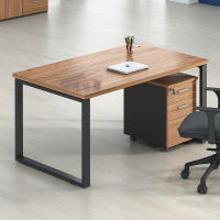 笛牌 (DESSINI)办工桌办公用桌子现代职员桌简约 褐色 单张装