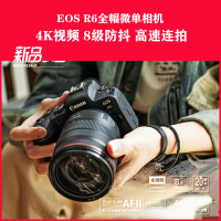 佳能EOS R6相机（含RF 24-105mm F4 IS USM红圈镜头）