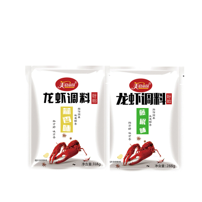 美食帝国藤椒味288g*蒜香味318g 组合龙虾调料 盱眙家用调料