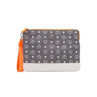 MCM 品 新款男款藏青色尼龙配皮手拿手拎信封包文件包公务包礼物送男友 MXEASKC01VA001礼物