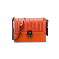 自营 新品 蔻驰 COACH 品 女士专柜款夹棉皮革手提单肩斜挎包小号白色 89066 B4/HA礼物 黏土色