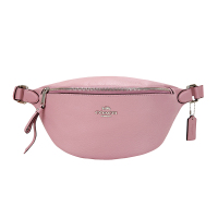 COACH 蔻驰 品 女士玫瑰粉色皮革单肩斜挎腰包时尚潮流送女友 F48738 SV/QU礼物