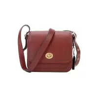 蔻驰 COACH 2020秋冬款 品 女士专柜款RAMBLER系列皮革酒红色16号单肩斜挎包 3029 B4R6