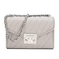 迈克·科尔斯(MICHAEL KORS)MK新款 ROSE系列经典皮质单肩斜挎包送女友 35F0SX0C5T礼 灰色