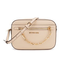 MICHAEL KORS迈克·科尔斯奢侈品MK女包 JET SET系列米黄色中号牛皮革手拎单肩斜挎包35S1GTTC7L