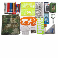 京源科标图工具套装211型参谋集训作战战术标图工具包套装18型战术级指挥尺军事作战标图套装 标图铅笔