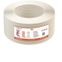 博扬 2M两兆E1同轴电缆SYV75-2-1*2双芯64编屏蔽无氧铜导体视频线国标 射频DDF信号线100米 BY-2M-1*2-100m