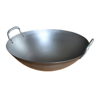 卡质 KAZHI 50CM 食堂双耳可抛 铁锅 炒锅