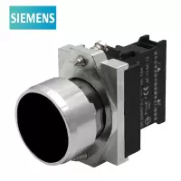 西子 3SB6 平头按钮 黑色 1常开 金属 瞬动型 22mm  按钮