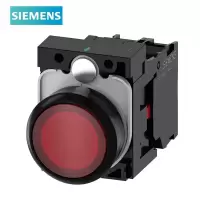 西子 3SU 发光按钮 红色  24VAC/DC 1NC 塑料 22mm  按钮 企业定制
