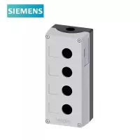 西子 3SU附件 4孔按钮盒 灰色 金属 22mm  按钮附件 企业定制
