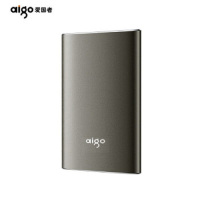 爱国者(aigo) S01移动硬盘 120GB USB3.0 移动硬盘 固态(PSSD) 金属抗震防摔 名片大小