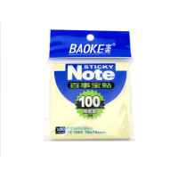 宝 克TZ1005 百事宝贴/便签条/便利贴(76*76mm)黄色10本装