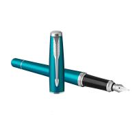 parker 派克钢笔都市孔雀蓝白夹墨水笔 送礼/办公