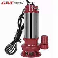 格威特潜水泵220V污水泵抽水泵排污泵高扬程不锈钢抽水机水泵 不锈钢1500W/2寸污水泵