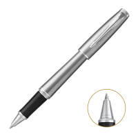 派克(PARKER)2016都市金属银白夹宝珠笔