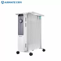 艾美特(Airmate) WU13-X3 电热油汀家用取暖器 13片油酊速热加湿电暖器暖气片电油汀
