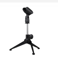 DBN（迪邦）话筒桌面支架CA306麦克风桌面支架手持话筒可伸缩升降便携金属三脚架会议教学讲课电脑语音适用