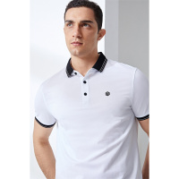 鄂尔多斯 | JEANS春夏撞色男士短袖T恤Polo衫