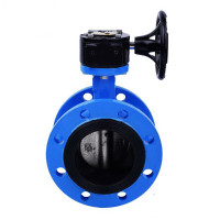 轮涡杆法兰蝶阀 D341X-16/10Q DN100 L127 (单位:个)