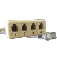 网络转电话一分四转接头