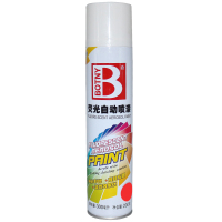 保赐利 荧光漆自动喷漆 手喷油漆6瓶一组 1001荧光红 300mL