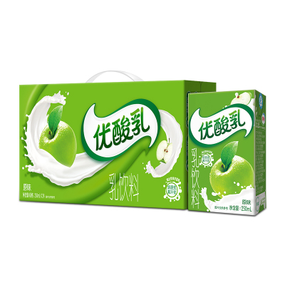 伊利优酸乳 原味乳饮料 250ml*24盒/提