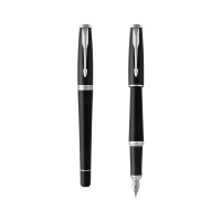 派克 都市系列（PARKER）钢笔 磨砂黑白夹墨水笔