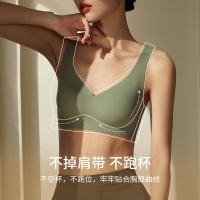 俞兆林春夏季素肌无痕果冻条乳胶内衣女薄款小胸聚拢调整型无钢圈文胸女大胸显小