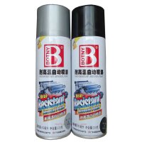 保赐利 耐高温自动喷漆 摩托车汽车发动机排气管喷漆6瓶一组 1200黑 耐温300℃ 400mL