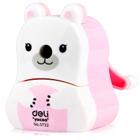 得力0722削笔机(浅红、浅蓝)(5只)