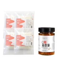 昔日印象魔芋米300g*4袋+0脂肪蒜蓉酱250g*1瓶 脂肪生酮方便免煮米饭低脂魔