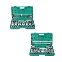 长鹿 26件19、25mm系列 塑盒雾面重型套筒组套