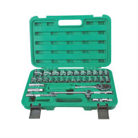 长鹿 32件12.5mm系列 镜面铬钒套筒方盒组套