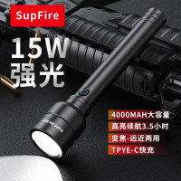 神火(supfire)C20-T强光手电筒变焦超亮远射p50充电式探照灯应急骑行户外夜行家用手电筒 C20-T变焦[P5