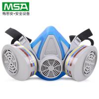 msa梅思安防毒面具防工业气体蒸汽酸性气体喷漆农药消防用防毒半面具呼吸全面罩